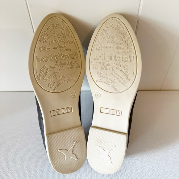 PIKOLINOS | Pyrgos Oxford Shoes Women Smoke Gray Leather Cap Toe Slip On Sz 7.5 - Picture 12 of 16